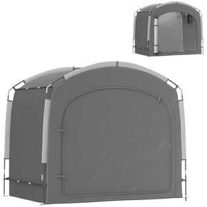 Bike Storage Shed Tent, Portable and Waterproof with 210D Oxford Fabric and Carry Bag for 3-4 Bicycles – view 8
