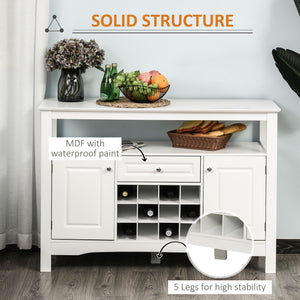 Modern Kitchen Buffet Bar Cabinet Storage Sideboard Dining Server with Drawer & 12-Bottle Wine Rack for – view 13