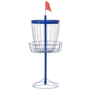 Soozier 24-Chain Portable Practice Basket for Disc Golf Target Stand Easy Assembly & Lightweight Basket w/ Carry Bag Deep Blue