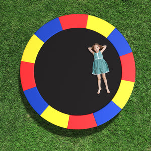 8-16 FT Trampoline Pad Replacement Safety Pad with Fixing Straps (Multicolor)-14 ft view 3