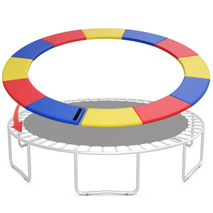 8-16 FT Trampoline Pad Replacement Safety Pad with Fixing Straps (Multicolor)-14 ft view 4