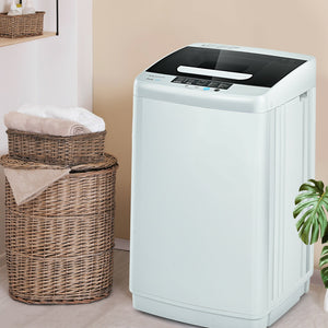 8.8 lbs Portable Full-Automatic Laundry Washing Machine with Drain Pump view 2