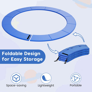 8 Feet Trampoline Pad Replacement Safety Pad with Fixing Straps (Blue) view 8