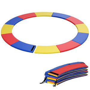 8 Feet Trampoline Pad Replacement Safety Pad with Fixing Straps (Multicolor)