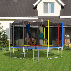 8 Feet Trampoline Pad Replacement Safety Pad with Fixing Straps (Multicolor) view 3