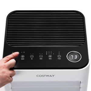8000 BTU Portable Air Conditioner with Fan and Dehumidifier Mode-White view 5