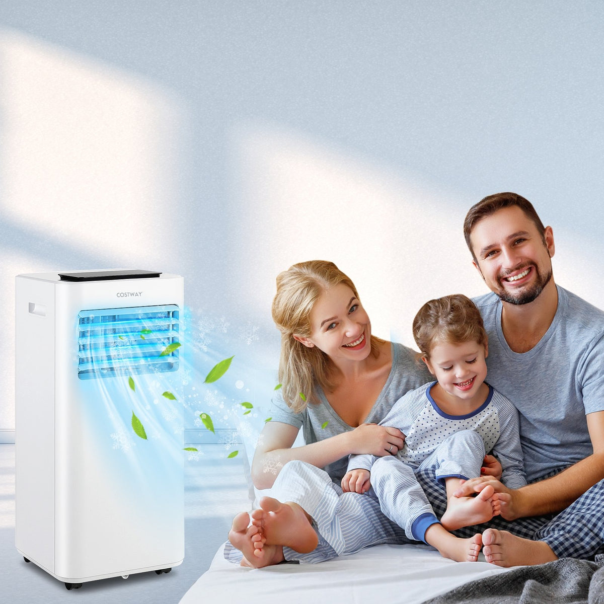 8000 BTU Portable Air Conditioner with Fan Dehumidifier Sleep Mode view 2