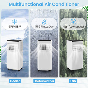 8000 BTU Portable Air Conditioner with Remote Control Cools up to 250 Sq.Ft view 5