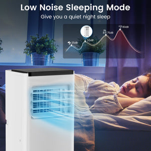 8000 BTU Portable Air Conditioner with Remote Control Cools up to 250 Sq.Ft view 7