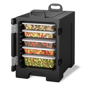 81 Quart Capacity End-loading Insulated Food Pan Carrier-Black view 4
