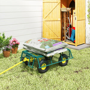 Garden Cart, Utility Wagon Cart with Removable Sides, Convert into Flatbed, 10" Wheels – view 6
