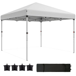 10' x 10' Pop Up Canopy with Sidewalls, Roller Bag, Height Adjustable Instant Tent for Outdoor, Garden – view 22