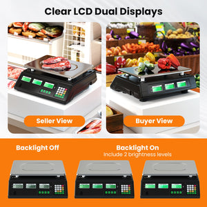 88lb Price Computing Scale Digital Commercial Food Scale with Counting Function view 4