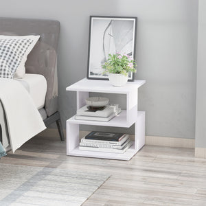 Light Nightstand - Slim Bedside Stand for Small Spaces