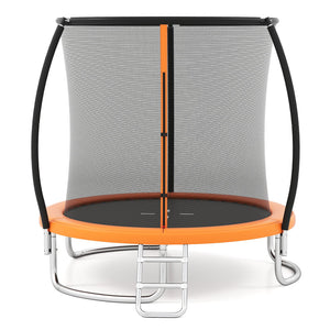 8FT Outdoor Heavy-Duty Recreational Trampoline-Orange