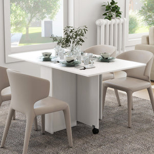 Folding Dining Table, 55" Drop Leaf Table for Small Spaces – view 8
