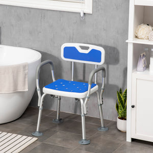 Adjustable Shower Chair with Arms and Back, Bath Chair with Regular Seat – view 8