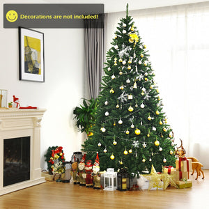 9 Feet Hinged Premium Artificial PVC Christmas Tree with Solid Metal Stand view 3