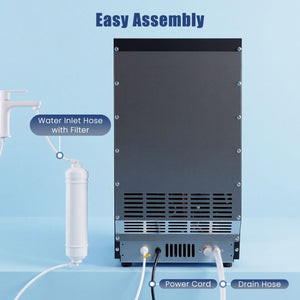 90 LBS/24H Commercial Nugget Ice Maker with Self-Cleaning view 8