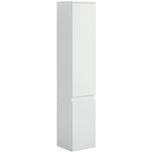 Tall Bathroom Cabinet, Freestanding Storage Organizer with Adjustable Shelves and Cupboards, 11.8" x 11" x 6", White