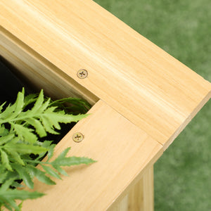 Raised Garden Bed, 47.2" x 47.2" x 19.7" Wooden Elevated Planter Box Outdoor with Legs, for Vegetables – view 7