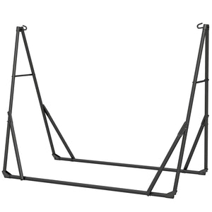9.5ft Hammock Stand Only, Portable Adjustable Foldable Powder-Coated Steel Hammock Frame, Black