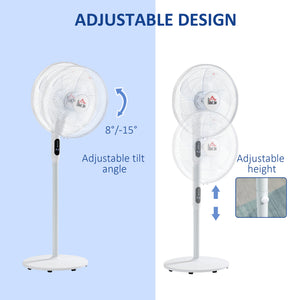 Floor Standing Fan with Remote Control, Oscillating, LED Screen, Stand Up Cooling Fan – view 11