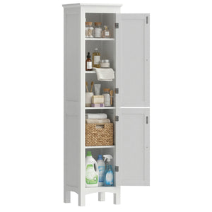 Tall Bathroom Cabinet, Freestanding Storage Organizer with Adjustable Shelves and Cupboards – view 15