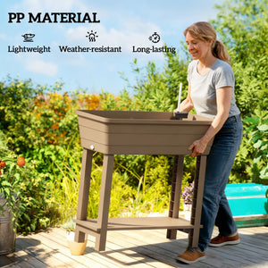 41L Self Watering Raised Garden Bed w/ Ventilation Transparent Lid Greenhouse – view 13