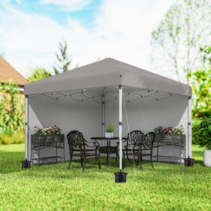 10' x 10' Pop Up Canopy with Sidewalls, Roller Bag, Height Adjustable Instant Tent for Outdoor, Garden – view 21