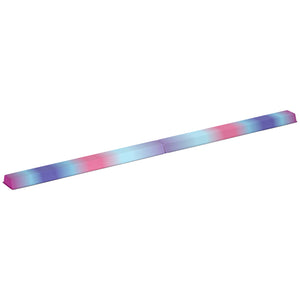 Soozier 7ft Folding Balance Beam, Gymnastics Equipment with Anti-Slip Bottom for Kids Home Training, Multicolour