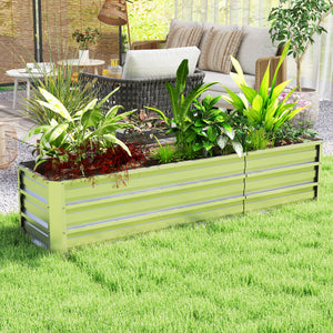 6' x 1.5' x 1.3' Galvanized Raised Garden Bed, Elevated Large Metal Planter Box w/ Install Gloves for – view 34