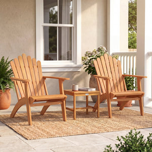 Adirondack Chair Set of 2 with Side Table for Deck Garden and Porch view 2