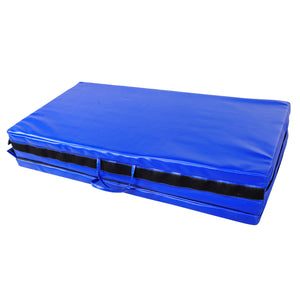 Soozier 4'x8'x2" Folding Gymnastics Tumbling Mat, Exercise Mat with Carrying Handles for Yoga, MMA, Martial Arts, Stretching, Core Workouts