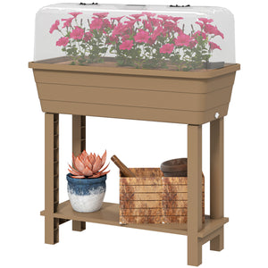 41L Self Watering Raised Garden Bed w/ Ventilation Transparent Lid Greenhouse – view 8