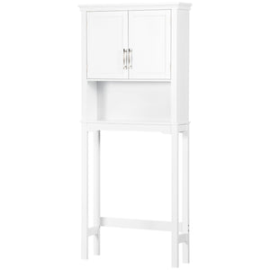 Over the Toilet Storage, Bathroom Cabinets Over Toilet, Cabinet Above Toilet with Doors and Shelves
