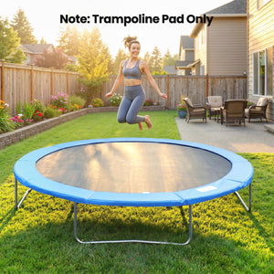 Soozier Trampoline Pad, 14FT Replacement Trampoline Safety Pad Mat Spring Cover, Water-Resistant, UV-Resistant, Tear-Resistant, No Holes for Pole