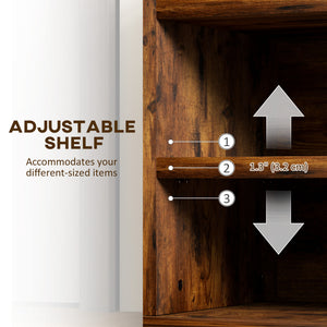 Shoe Bench Entryway Storage Rack with Padded Cushion, Hidden Storage for Hallway, Living Room, Natural – view 19