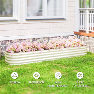 4.9 x 2 x 1ft Galvanized Raised Garden Bed Kit, Metal Planter Box with Safety Edging, Black – view 55