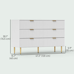 Modern Chest of Drawers 4 Drawer Dresser for Bedroom with Gold Legs and Handles, Black – view 23
