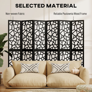 4 Panel Room Divider, 5.6 FT Lightweight Folding Privacy Screen with Geometric Pattern for Living Room – view 18