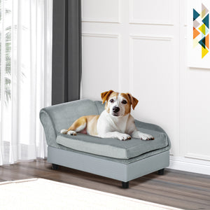 Pet Sofa Dog Couch Chaise Lounge Pet Bed with Storage Function Small Sized Dog Various Cat Sponge Cushioned – view 7