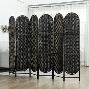 Bohemian Privacy Screen, Folding Room Divider with 3 Panels and Arched Top for Bedroom Living Room Office – view 35