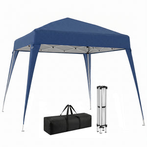 8' x 8' Pop Up Canopy, Outdoor Folding Tent, Portable Party Tent with Carrying Bag for Camping, Party