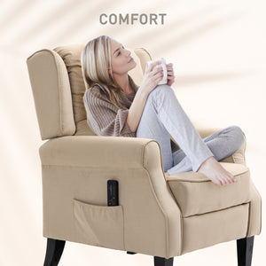 Push Back Recliner Chair, Vibration Massage Recliner for Living Room with Extendable Footrest, Remote – view 13