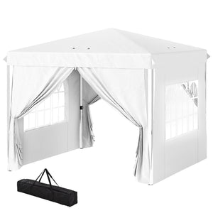 10' x 10' Pop-Up Canopy Tent with Sidewalls, Height-Adjustable, Carry Bag Included, for Outdoor, Garden – view 8