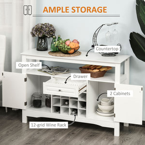 Modern Kitchen Buffet Bar Cabinet Storage Sideboard Dining Server with Drawer & 12-Bottle Wine Rack for – view 11