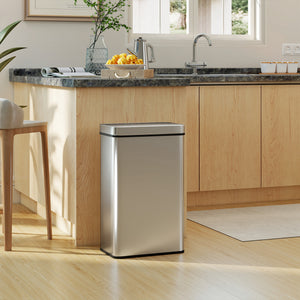 13.2 Gallon Sensor Can, Automatic Garbage Can with Soft-Close Lid, Fingerprint-Proof Stainless Steel, Silver – view 14