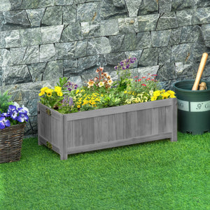 Foldable Elevated Planter Box, Wooden Raised Garden Bed for Backyard, Patio to Grow Vegetables, Herbs, Flowers, Natural