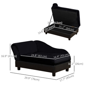 Pet Sofa Dog Couch Chaise Lounge Pet Bed with Storage Function Small Sized Dog Various Cat Sponge Cushioned – view 9